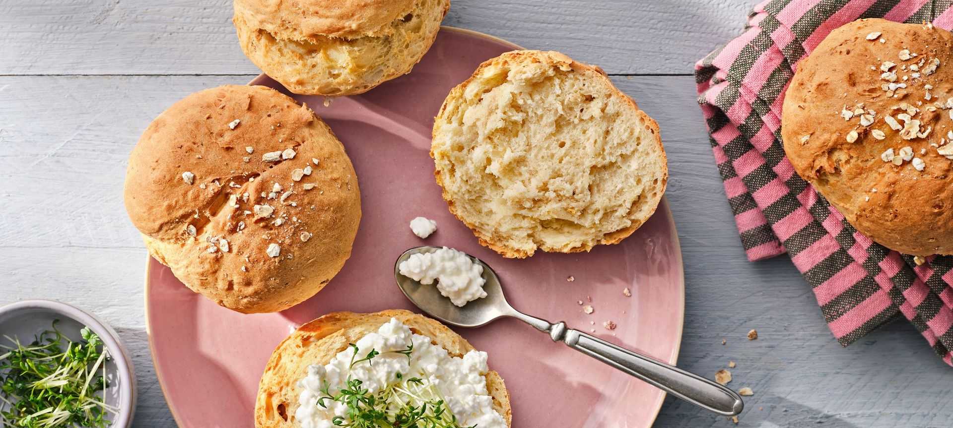 Rezeptbild für Dinkelbrötchen mit Kefir