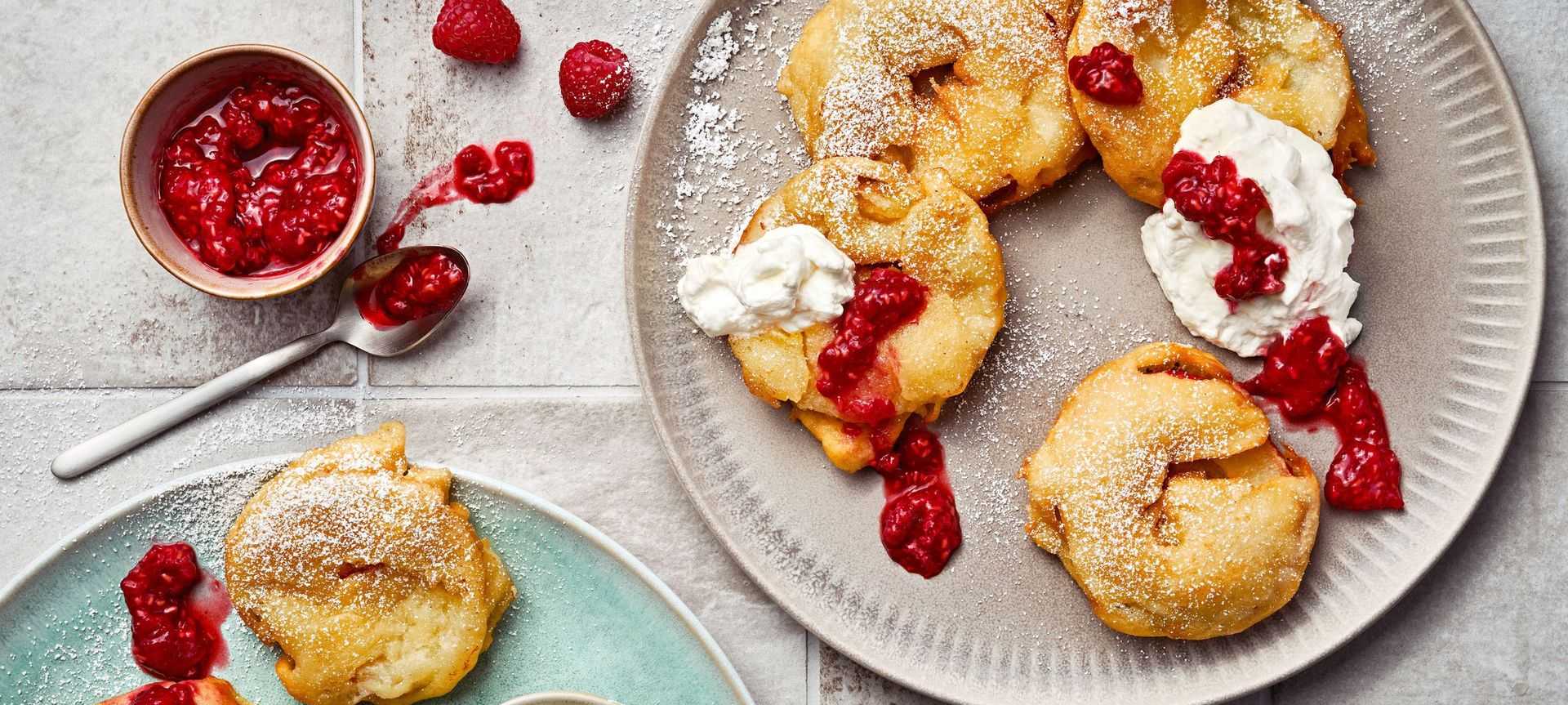 Rezeptbild für Selbst gemachte Apfel-Donuts mit Quark