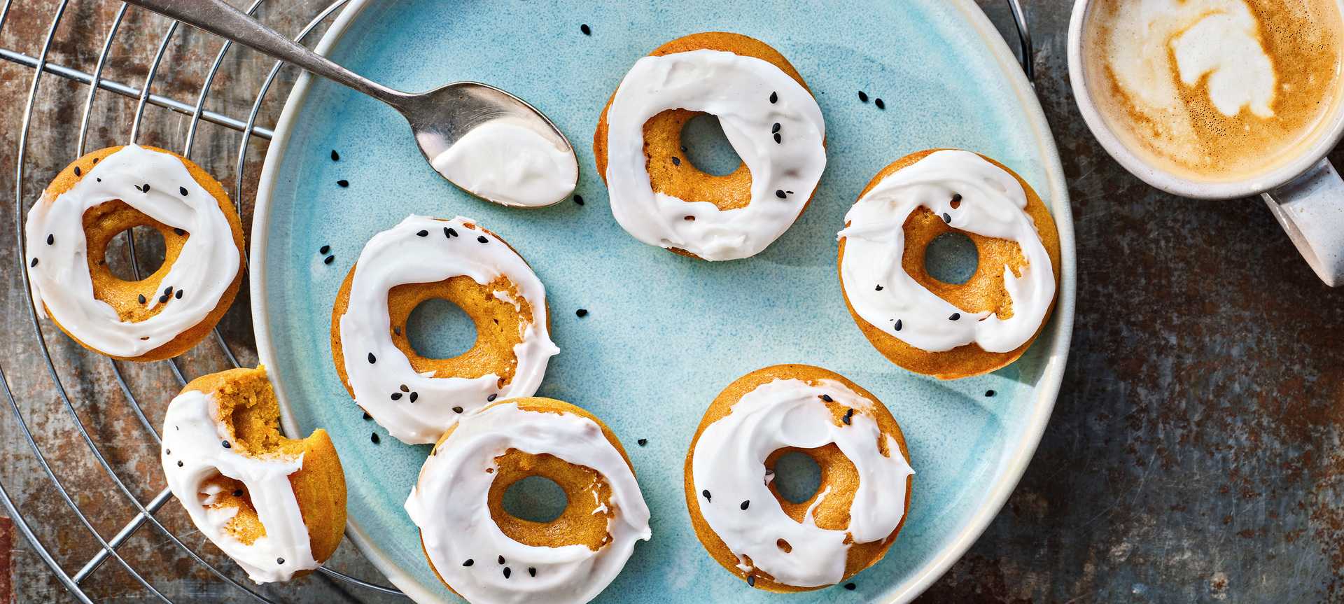 Rezeptbild für Pumpkin Spice Baked Donuts