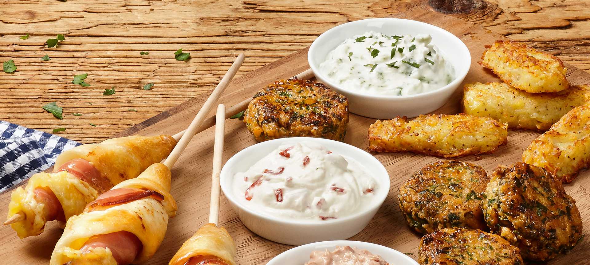 Rezeptbild für Norddeutsche Tapas-Platte mit 3erlei Aioli