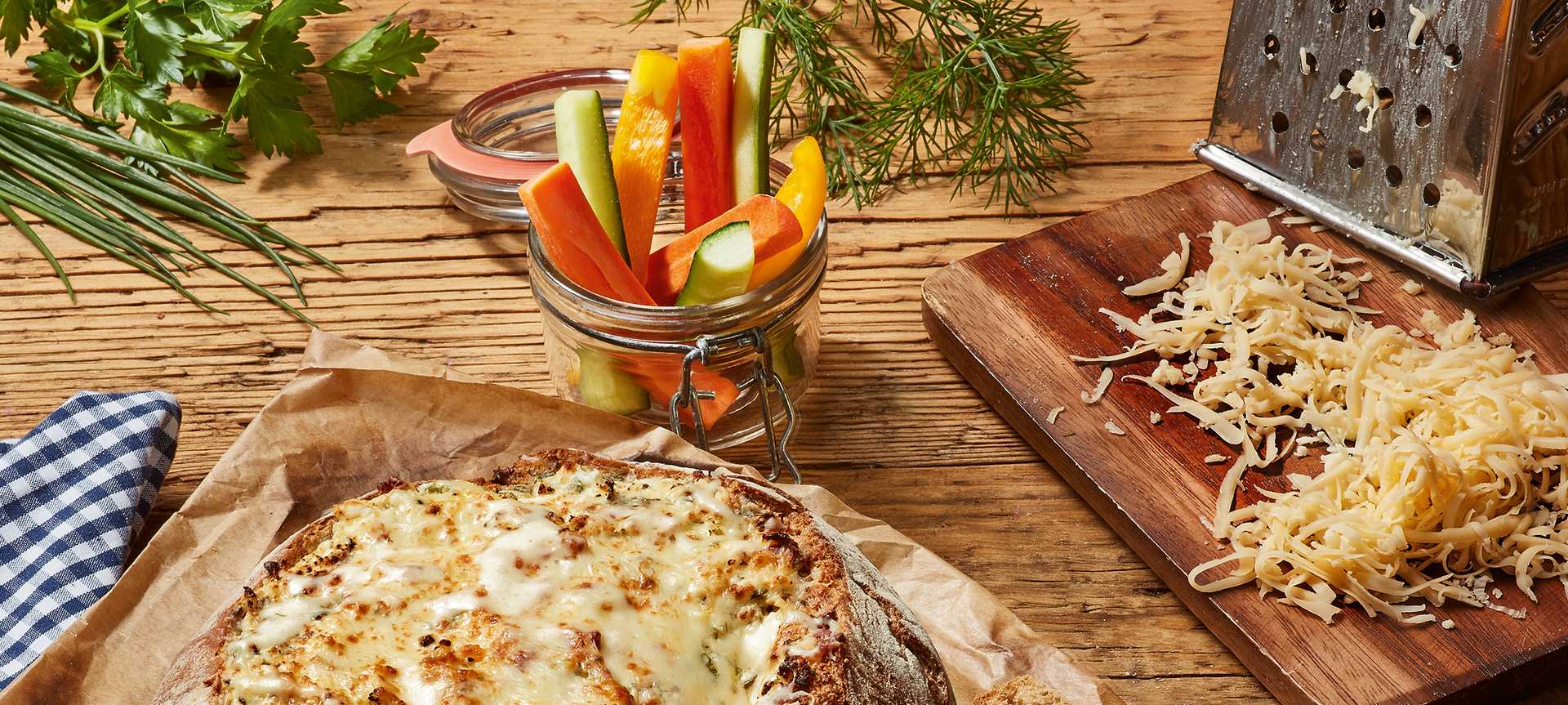 Rezeptbild für Ofenbrot mit Käse