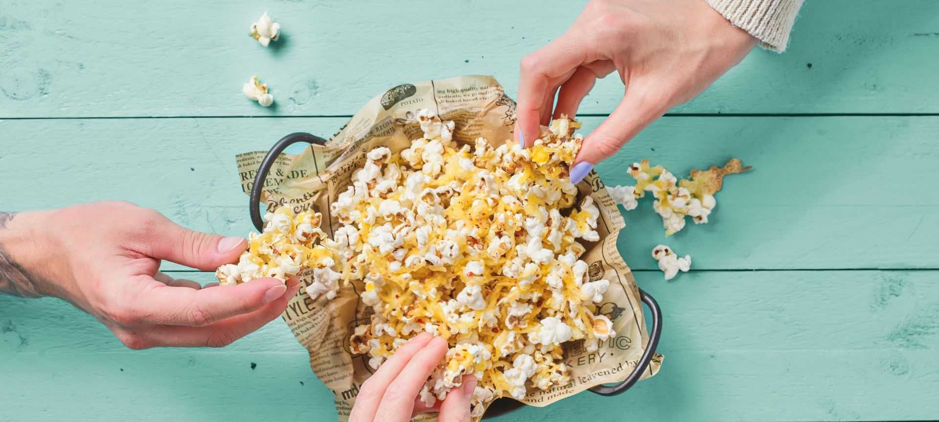 Rezeptbild für Veggie Chili-Cheese Popcorn