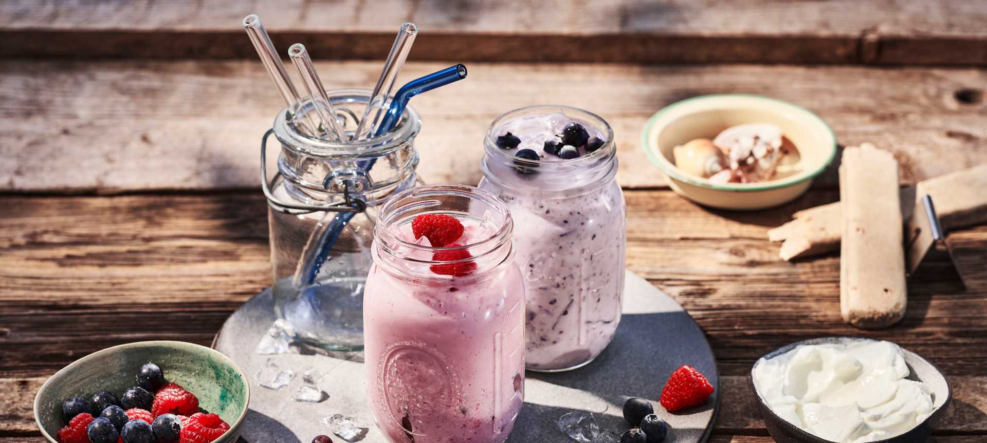 Rezeptbild für Himbeer-Protein-Shake mit MagerQuark