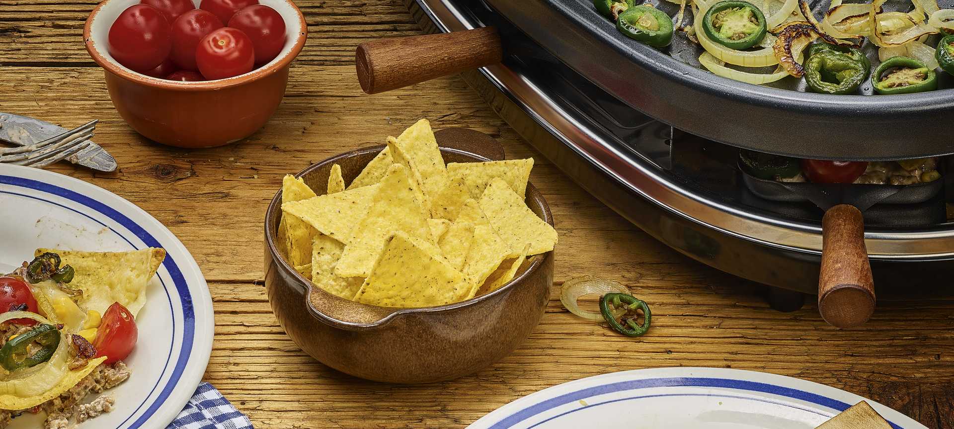 Rezeptbild für Raclette-Pfännchen Fiesta Mexicana mit saftigem Hackfleisch