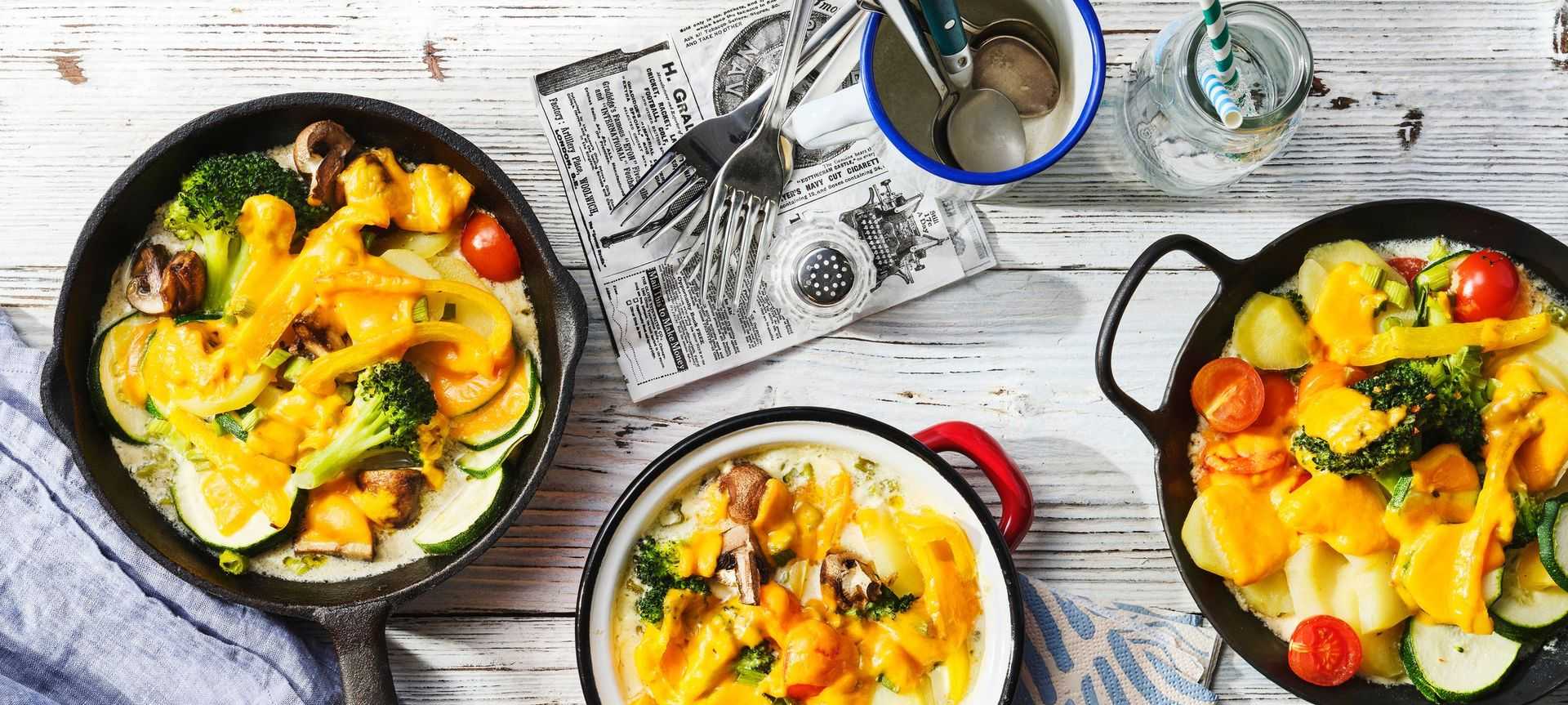 Rezeptbild für Gemüseauflauf aus Raclette-Resten