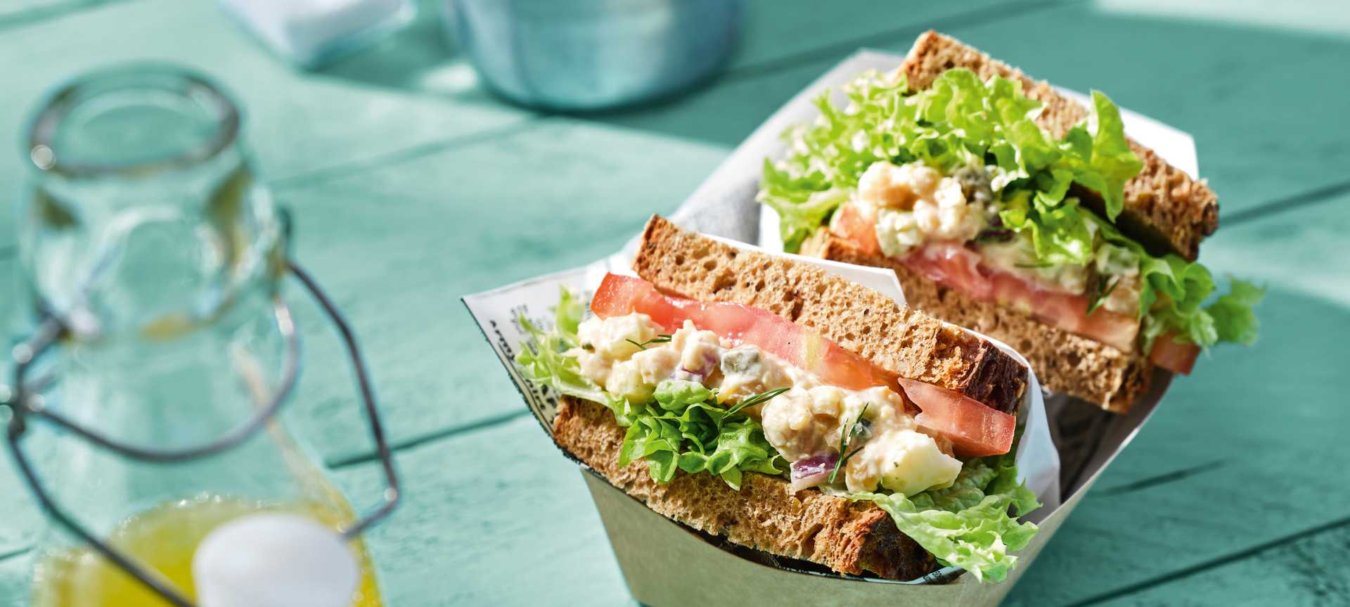 Rezeptbild für Vegetarisches Thunfischsalat-Sandwich