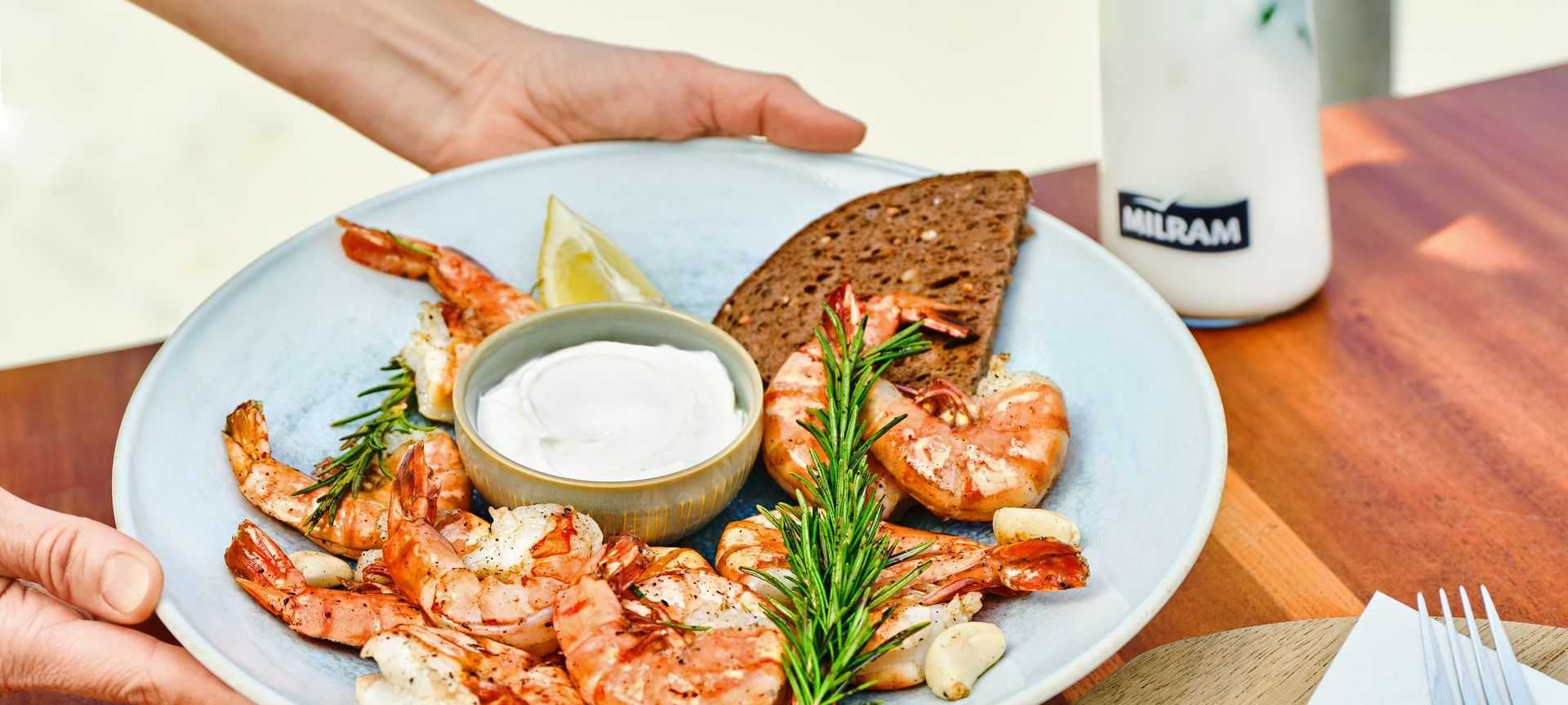 Rezeptbild für Knoblauchgarnelen mit Aioli